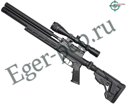 Пневматическая винтовка Jager SPR Карабин (6.35 мм, 312 мм, складной приклад, МСП, алюминиевая)